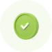 White check in green circle