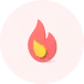 Orange flame